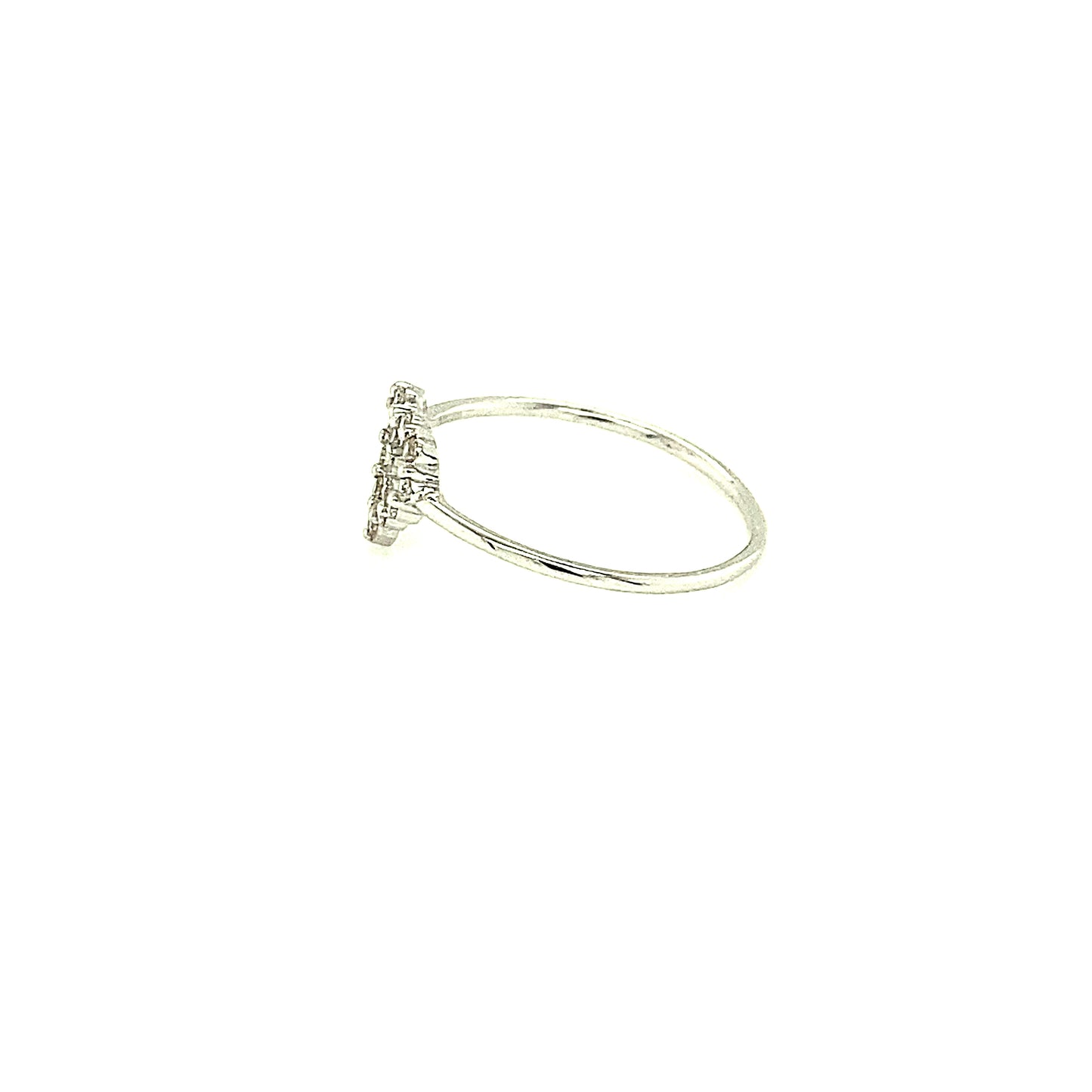 Hollow Heart Ring 0.1ct