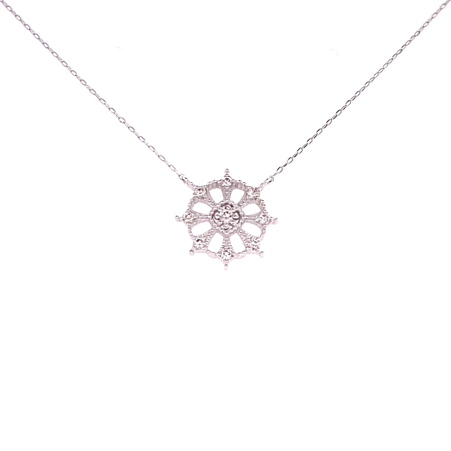 Snowflake Necklace 0.1ct