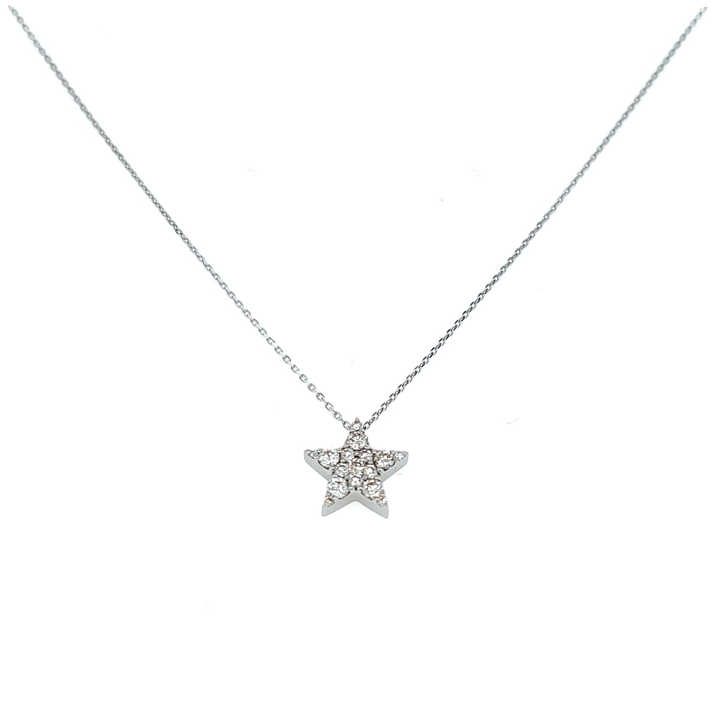 Whole Dia Star Necklace 0.3ct
