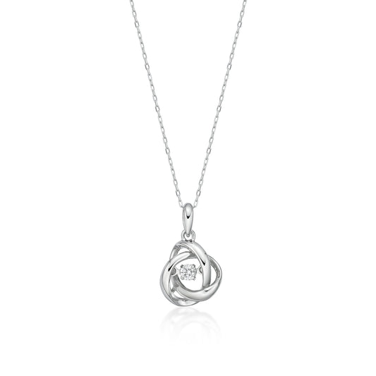 DS Swirl Necklace 0.05ct