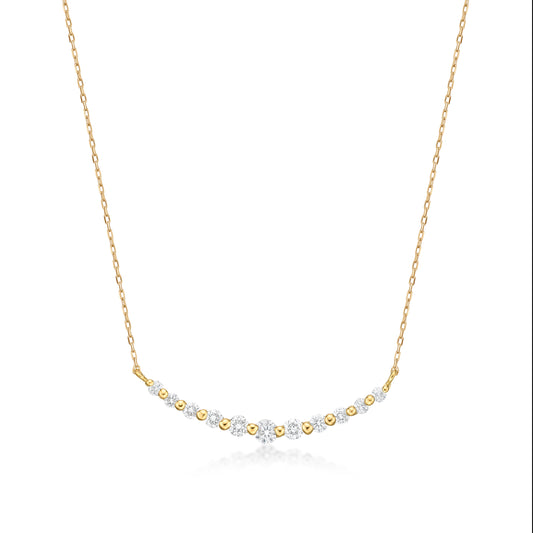 HC 11 Dia Smile Necklace 0.5ct