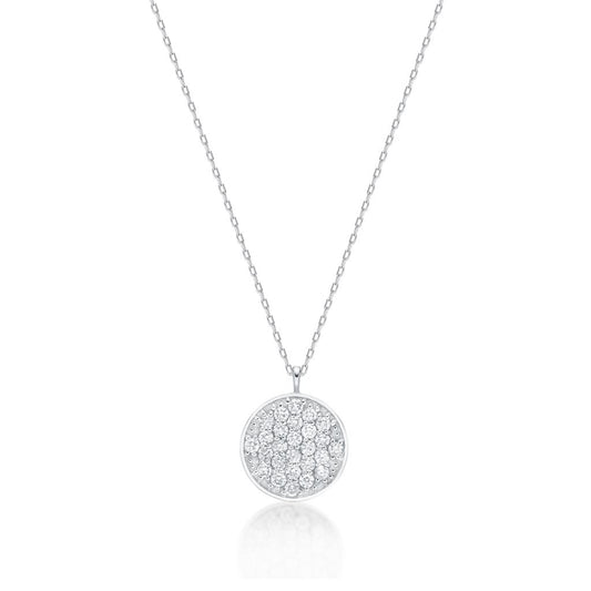 Flat Round Necklace 0.3ct