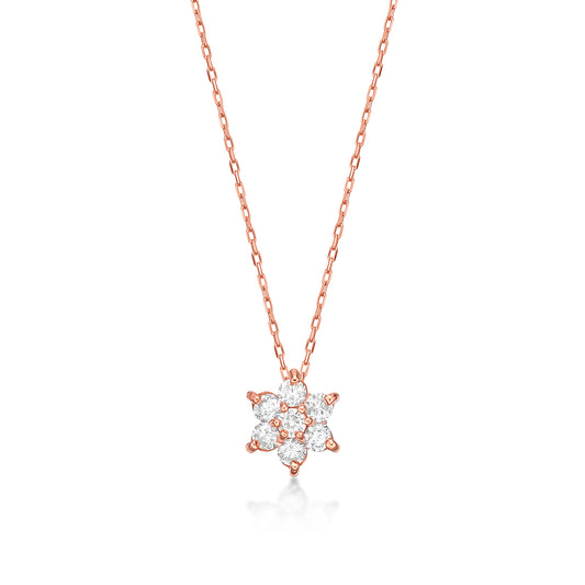 Hexagram Star Necklace 0.2ct